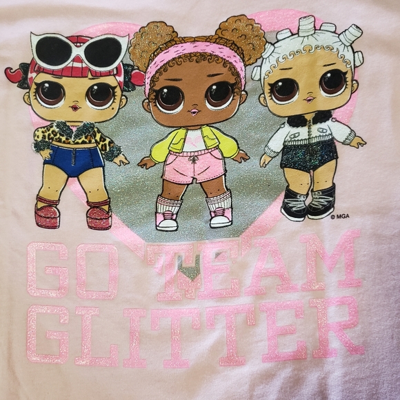 L.O.L Surprise Tops Girls Size Small 6/6X T-Shirts Set of 2 Pink and Blue NWT - Picture 7 of 9